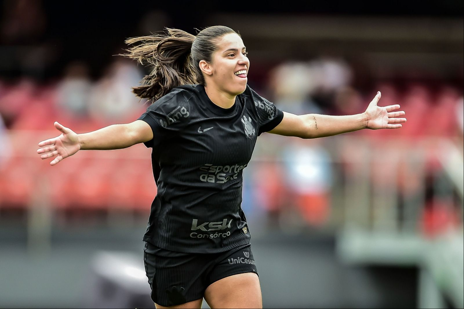 Foto: Staff Images/CBF – Millene abriu o placar para o Corinthians no jogo de ida da final do Brasileirão