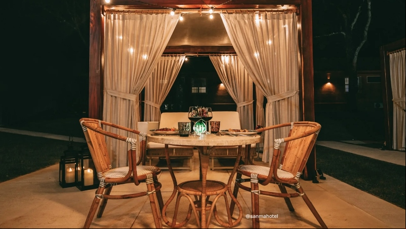 Foto: Divulgação – Jantar sob as estrelas clima de romance no Sanma Hotel