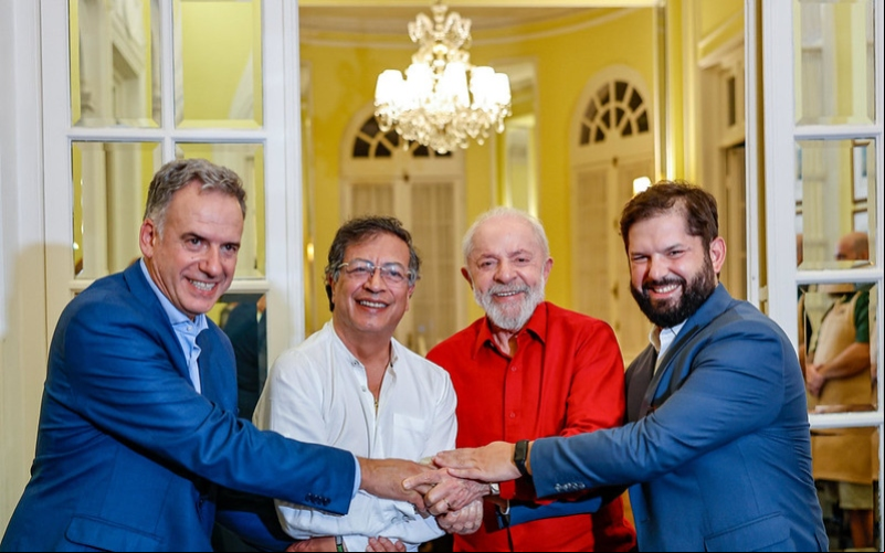 Foto: Ricardo Stuckert/Presidente da República – Orsi, Petro, Lula e Boric falam sobre fortalecimento da democracia na América do Sul